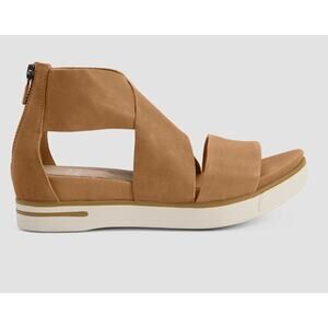 Eileen Fisher Sport Tumbled Nubuck Sneaker Sandal Comfort Walking Tan 8.5